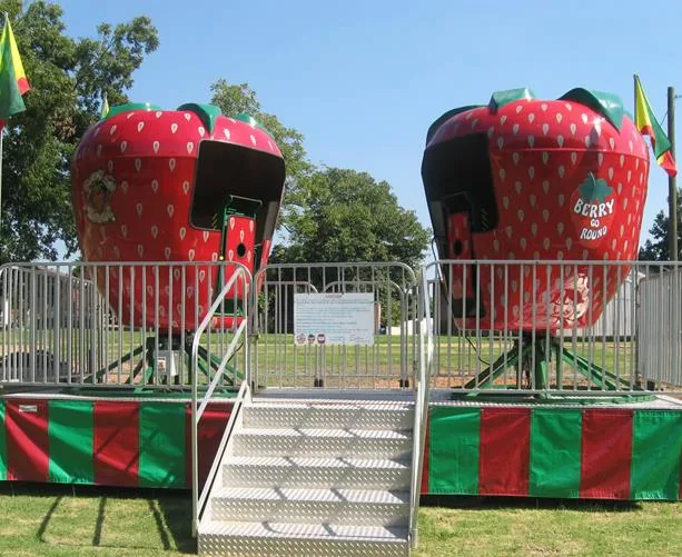 Berry Go Round carnival ride rental with colorful berry-shaped tubs