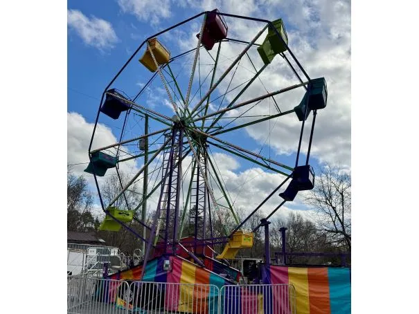 Featured Ferris wheel rental towering above an outdoor carnival event
