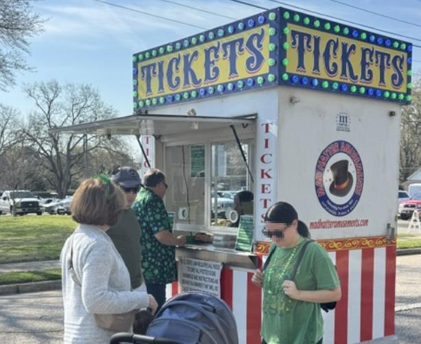 Carnival ticket booth rental ready for admissions and event check-in